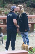 MALIN AKERMAN and Jack Donnelly Out Kissing at a Park in Los Feliz 01/31/2024