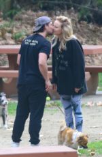 MALIN AKERMAN and Jack Donnelly Out Kissing at a Park in Los Feliz 01/31/2024