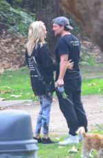 MALIN AKERMAN and Jack Donnelly Out Kissing at a Park in Los Feliz 01/31/2024