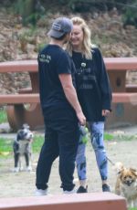 MALIN AKERMAN and Jack Donnelly Out Kissing at a Park in Los Feliz 01/31/2024
