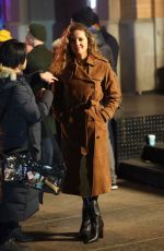 MARGARITA LEVIEA Shoots an Kissing Scene for Daredevil: Born Again Series in New York 01/31/2024