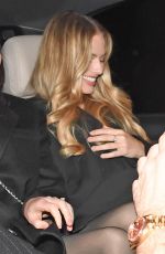 MARGOT ROBBEI Leaves a Restaurant in London 02/16/2024