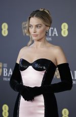 MARGOT ROBBIE at EE Bafta Film Awards 2024 in London 02/18/2024