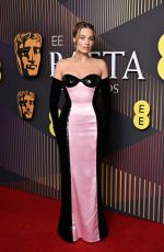 MARGOT ROBBIE at EE Bafta Film Awards 2024 in London 02/18/2024