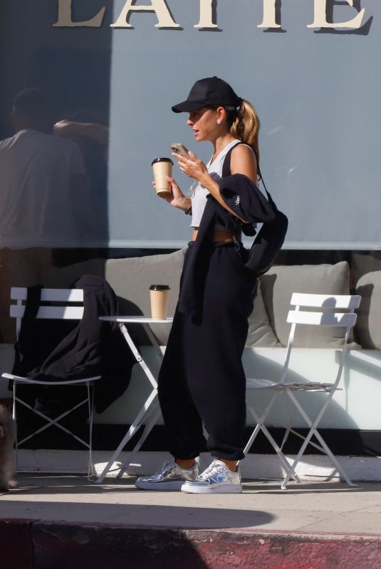 MARIA MENOUNOS Out for Coffee in Los Angeles 02/24/2024