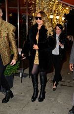 MARIAH CAREY Leaves Mea Culpa Premiere at Paris Theater in New York 02/15/2024