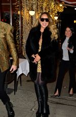 MARIAH CAREY Leaves Mea Culpa Premiere at Paris Theater in New York 02/15/2024