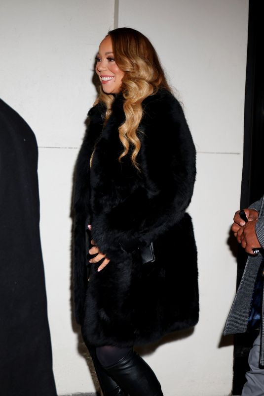 MARIAH CAREY Leaves Mea Culpa Premiere at Paris Theater in New York 02/15/2024