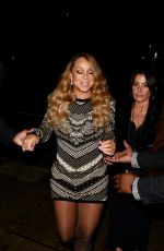 MARIAH CAREY Out for Dinner at Craig
