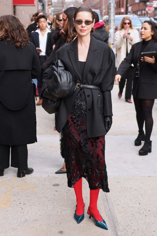 MARINA INGVARSSON Arrives at Jason Wu Show at New York Fashion Week 02/11/2024