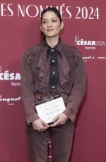 MARION COTILLARD at Cesar 2024 Nominee Dinner at Le Fouquet