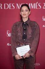 MARION COTILLARD at Cesar 2024 Nominee Dinner at Le Fouquet