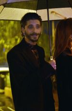 MATILDA DE ANGELIS and Alessandro De Santis at a Dinner in Sanremo 02/17/2024