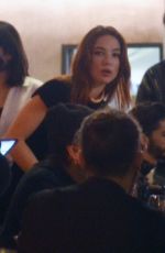 MATILDA DE ANGELIS and Alessandro De Santis at a Dinner in Sanremo 02/17/2024