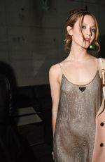 MAUDE and IRIS APATOW at a Prada Beauty Party in New York 02/09/2024