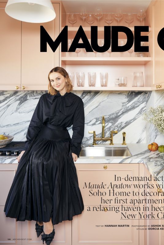 MAUDE APATOW in Architectural Digest, March 2024