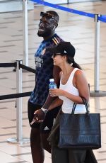 MAYA JAMA and Stormzy Smoking a Roll-up while Departing from South Africa 02/20/2024