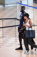 MAYA JAMA and Stormzy Smoking a Roll-up while Departing from South Africa 02/20/2024