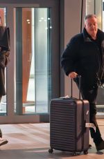MAYA JAMA Flies into Heathrow Airport in London 02/21/2024