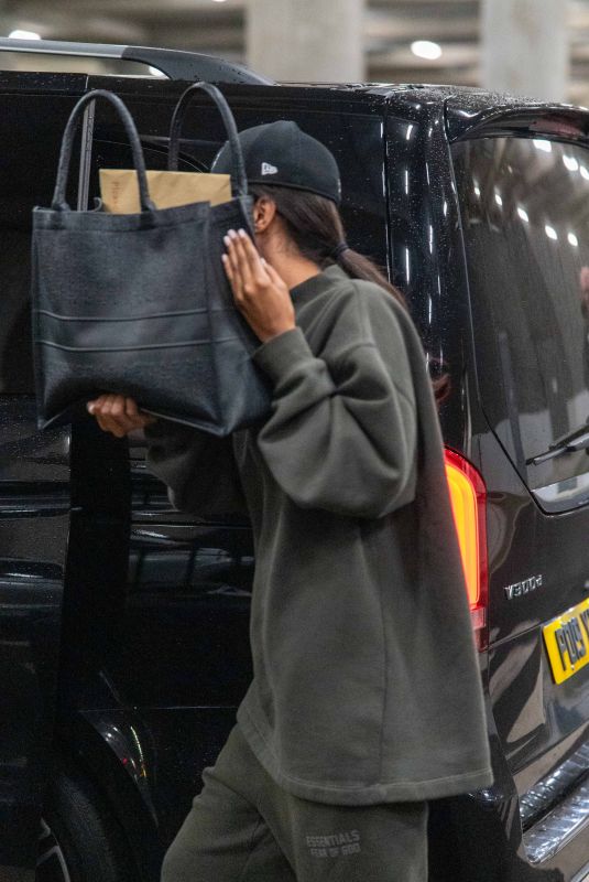 MAYA JAMA Flies into Heathrow Airport in London 02/21/2024