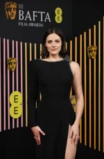 MEG BELLAMY at EE Bafta Film Awards 2024 in London 02/18/2024