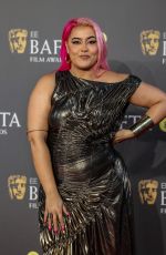 MEGAN JAYNE CRABBE at EE Bafta Film Awards 2024 in London 02/18/2024