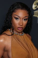 MEGAN THEE STALLION at Clive Davis Pre-Grammy Gala in Los Angeles 02/03/2024
