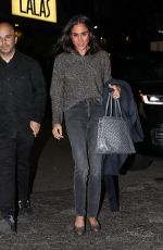 MEGHAN MARKLE Out for Sushi Dinner with a Friend at Asanebo in Studio City 02/22/2024