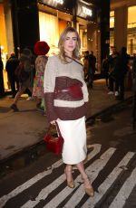 MELISSA ROXBURGH Arrives at Tod’s Madison Avenue Store in New York 02/13/2024