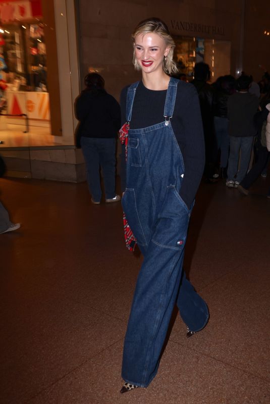 MIA REGAN Arrives at Tommy Hilfiger Show at New York Fashion Week 02/09/2024