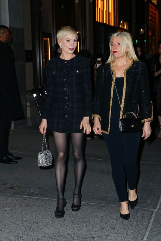 MICHELLE WILLIAMS Arrives at a Chanel Dinner in New York 02/07/2024