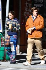 MILLIE BOBBY BROWN and Jake Bongiovi Out for Coffee in New York 02/19/2024