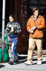 MILLIE BOBBY BROWN and Jake Bongiovi Out for Coffee in New York 02/19/2024