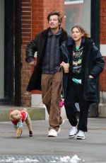 MILLIE BOBBY BROWN and Jake Bongiovi Out with Their Dog in New York 02/17/2024