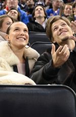 MILLIE BOBBY BROWN at New York Rangers vs Montreal Canadiens NHL Game at Madison Square Garden 02/15/2024