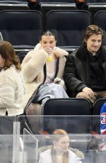MILLIE BOBBY BROWN at New York Rangers vs Montreal Canadiens NHL Game at Madison Square Garden 02/15/2024