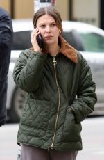 MILLIE BOBBY BROWN Out for Wedding Dress Shopping at a Bridal Shop in Downtown Manhattan 02/15/2024
