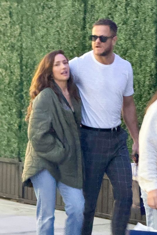 MINKA KELLY and Dan Reynolds Arrives at LA Galaxy vs inter-Miami Soccer Match in Carson 02/26/2024