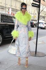 MUNI LONG Arrives at Tonight Show Starring Jimmy Fallon in New York 02/27/2024
