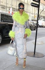 MUNI LONG Arrives at Tonight Show Starring Jimmy Fallon in New York 02/27/2024