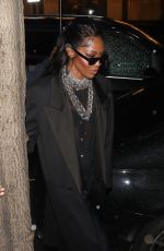 NAOMI CAMPBELL Arrives at Hugo Boss LFW Party at The Twenty Two Mayfair in London 02/17/2024