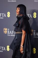 NAOMI CAMPBELL at EE Bafta Film Awards 2024 in London 02/18/2024
