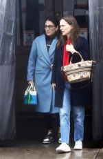 NATALIE PORTMAN Heading to Dinner with a Friend in Los Angeles 02/19/2024