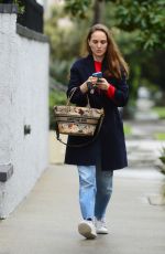 NATALIE PORTMAN Heading to Dinner with a Friend in Los Angeles 02/19/2024