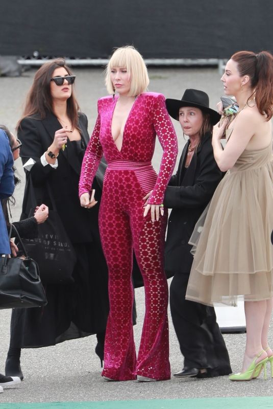 NATASHA BEDINGFIELD Prepares for Red Carpet at People’s Choice Awards in Los Angeles 02/18/2024