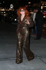 NATASHA LYONNE Arrives at Chanel Dinner in New York 02/07/2024