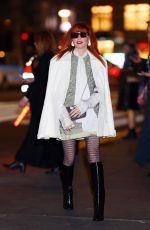 NATASHA LYONNE Arrives at Tory Burch Fashion Show at New York Fashion Week 02/12/2024