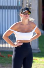 NATASHA OAKLEY Out for Morning Walk at Bondi Beach 02/11/2024