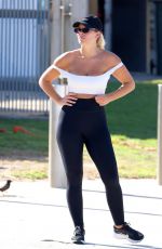 NATASHA OAKLEY Out for Morning Walk at Bondi Beach 02/11/2024