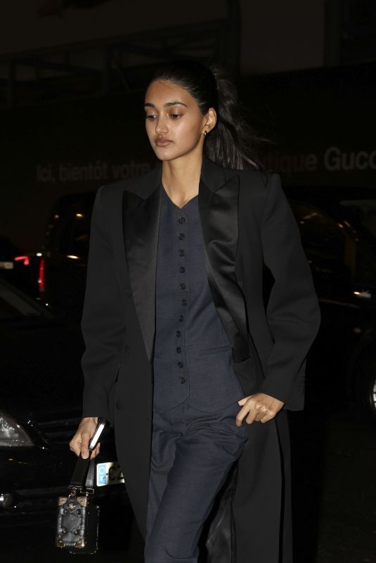 NEELAM GILL Arrives at Hotel Costes in Paris 02/26/2024